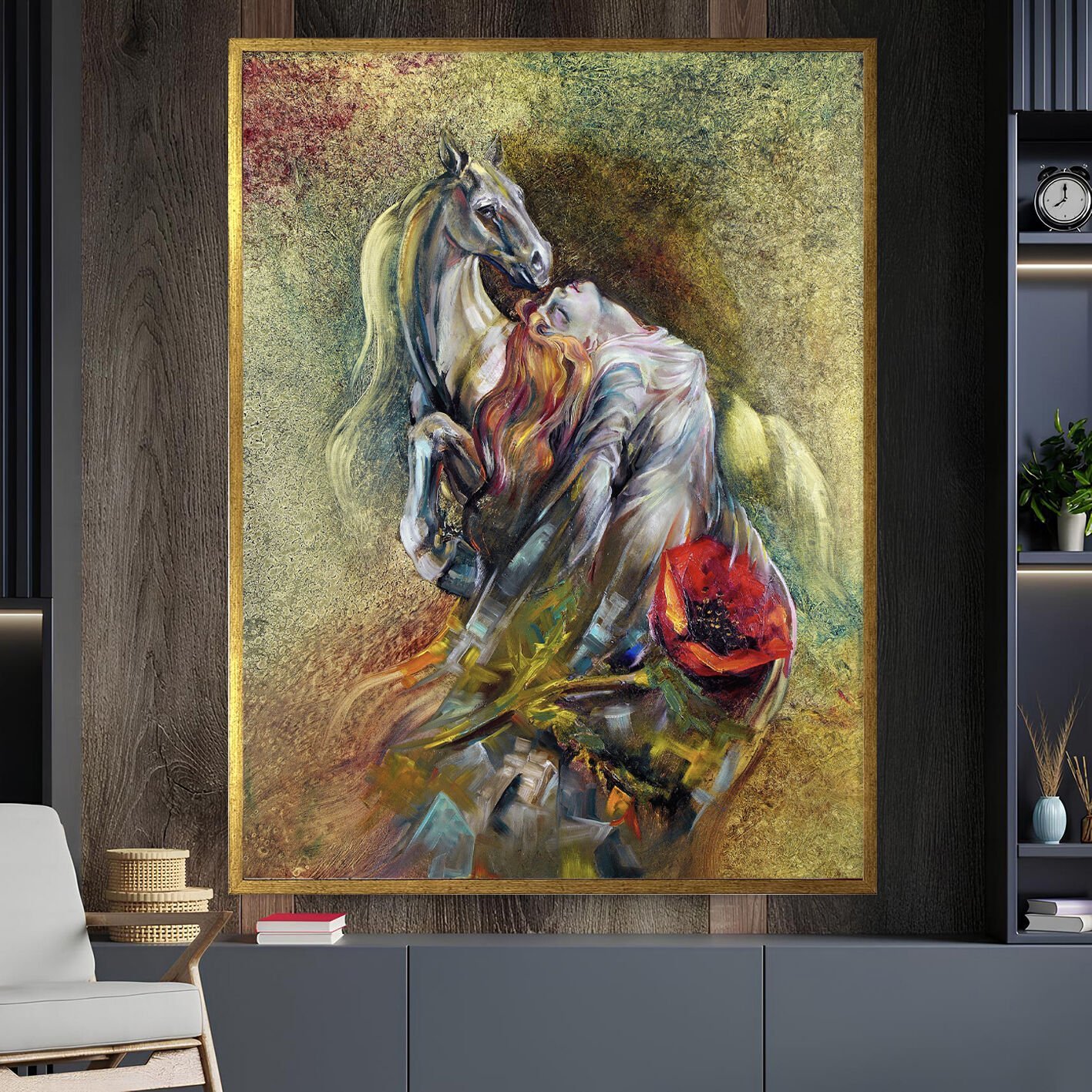 Sadakat Dokulu Yağlıboya Tablo