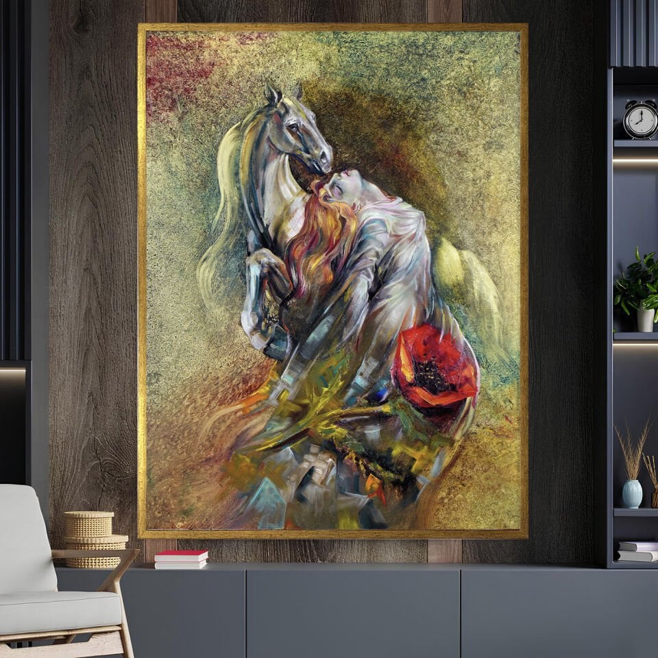 Sadakat Dokulu Yağlıboya Tablo