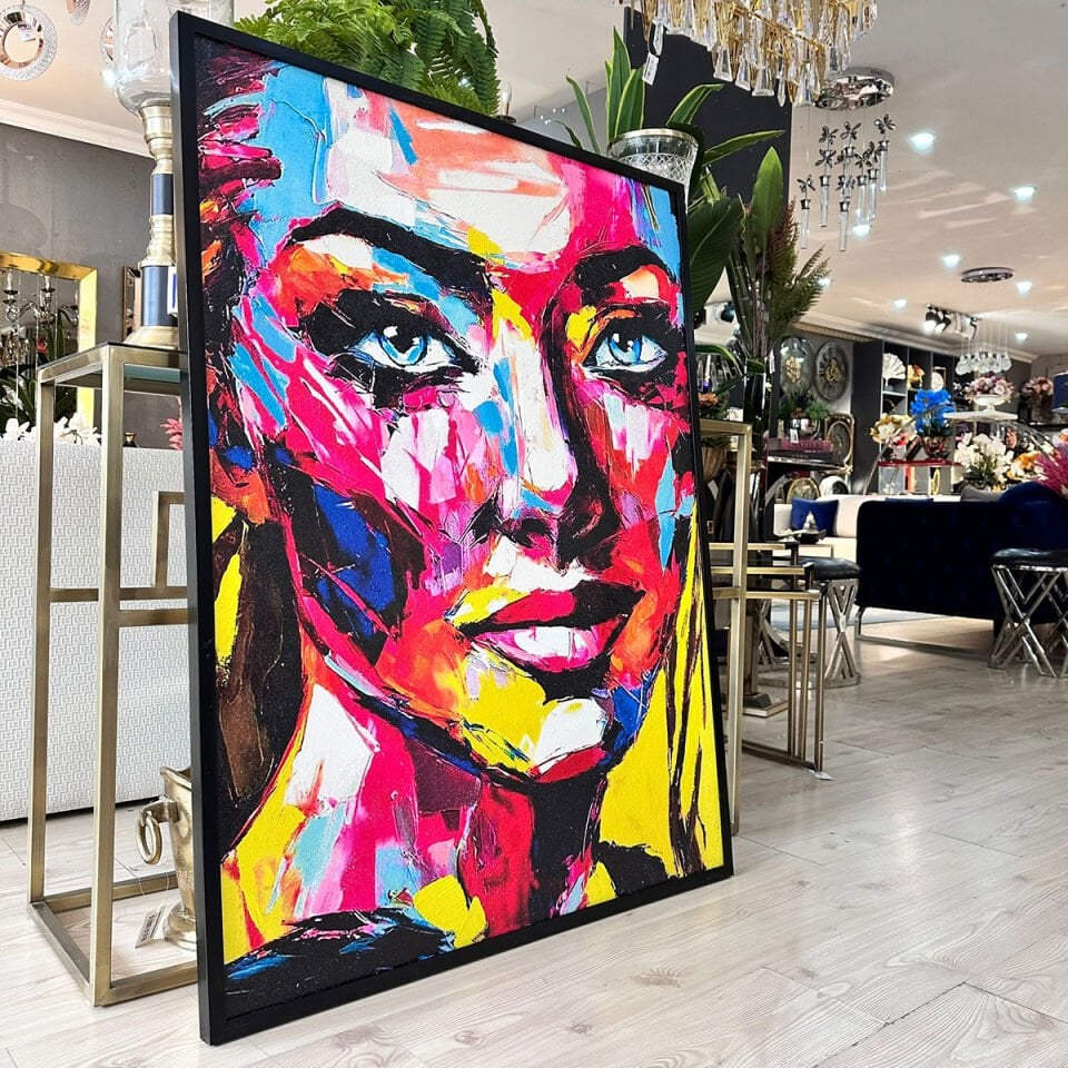 Renklerin Yüzü Dokulu Yağlıboya Tablo