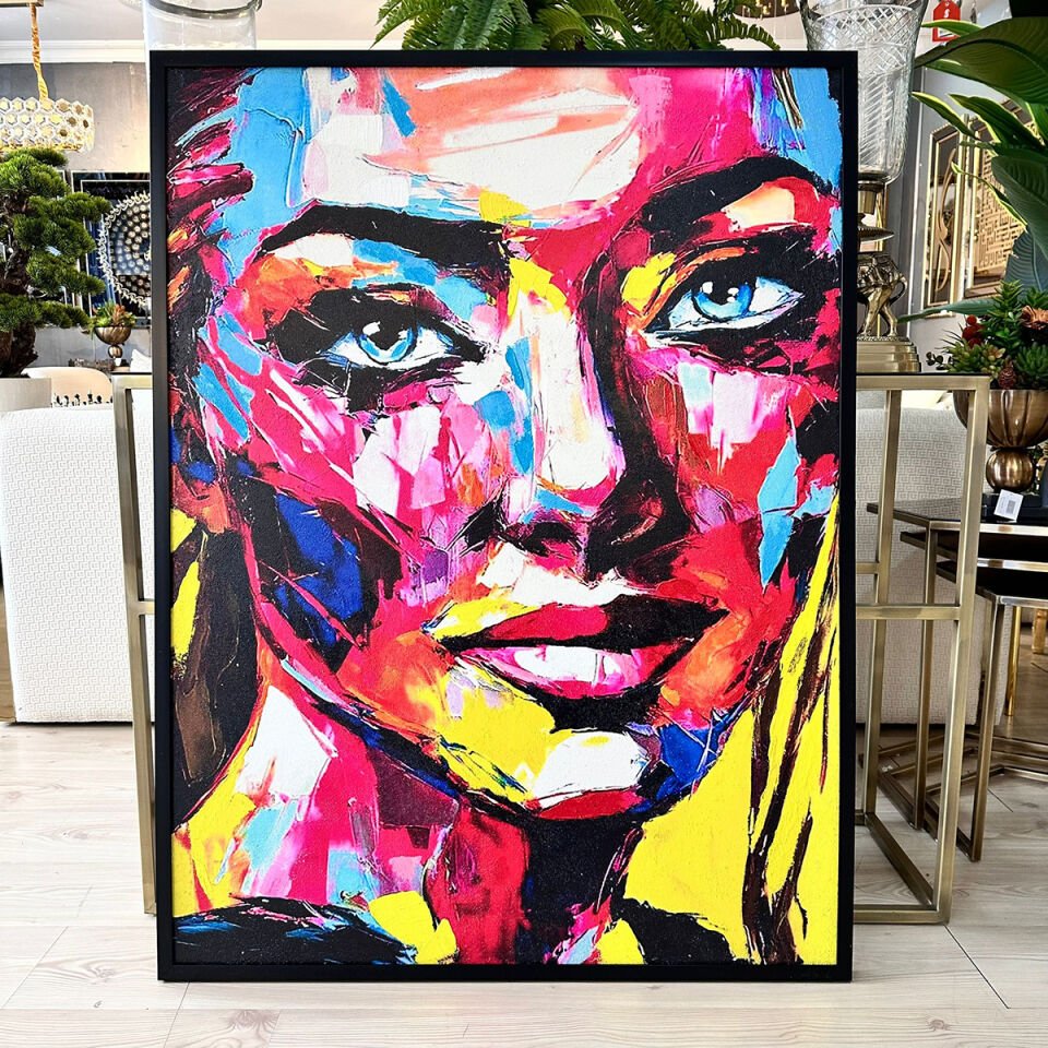 Renklerin Yüzü Dokulu Yağlıboya Tablo