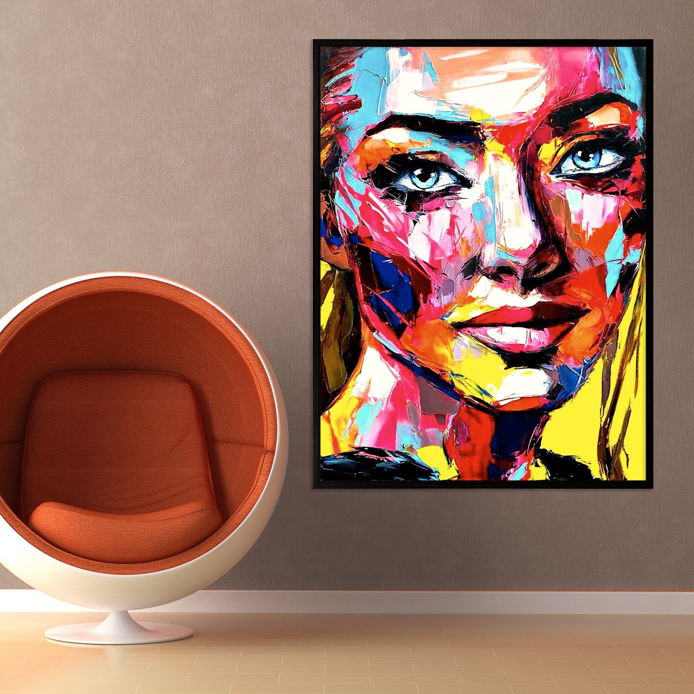 Renklerin Yüzü / Dokulu Yağlıboya Tablo