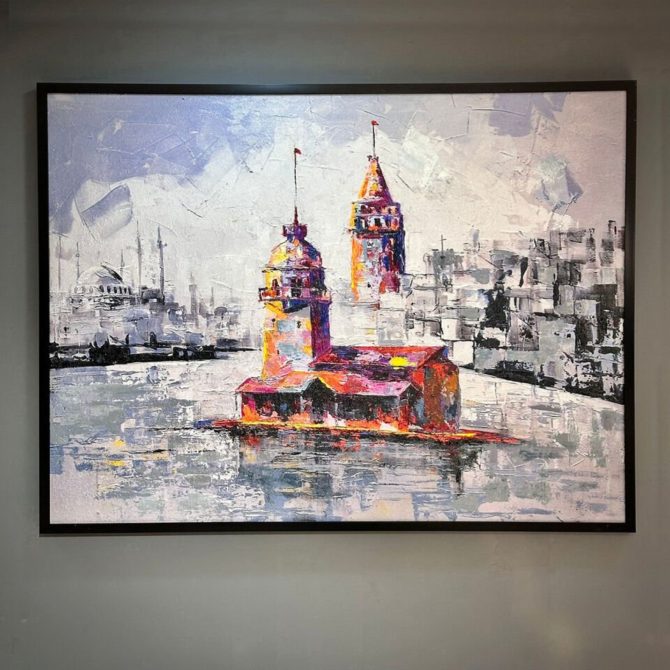 İstanbul’un Sessiz Tanıkları Dokulu Yağlıboya Tablo