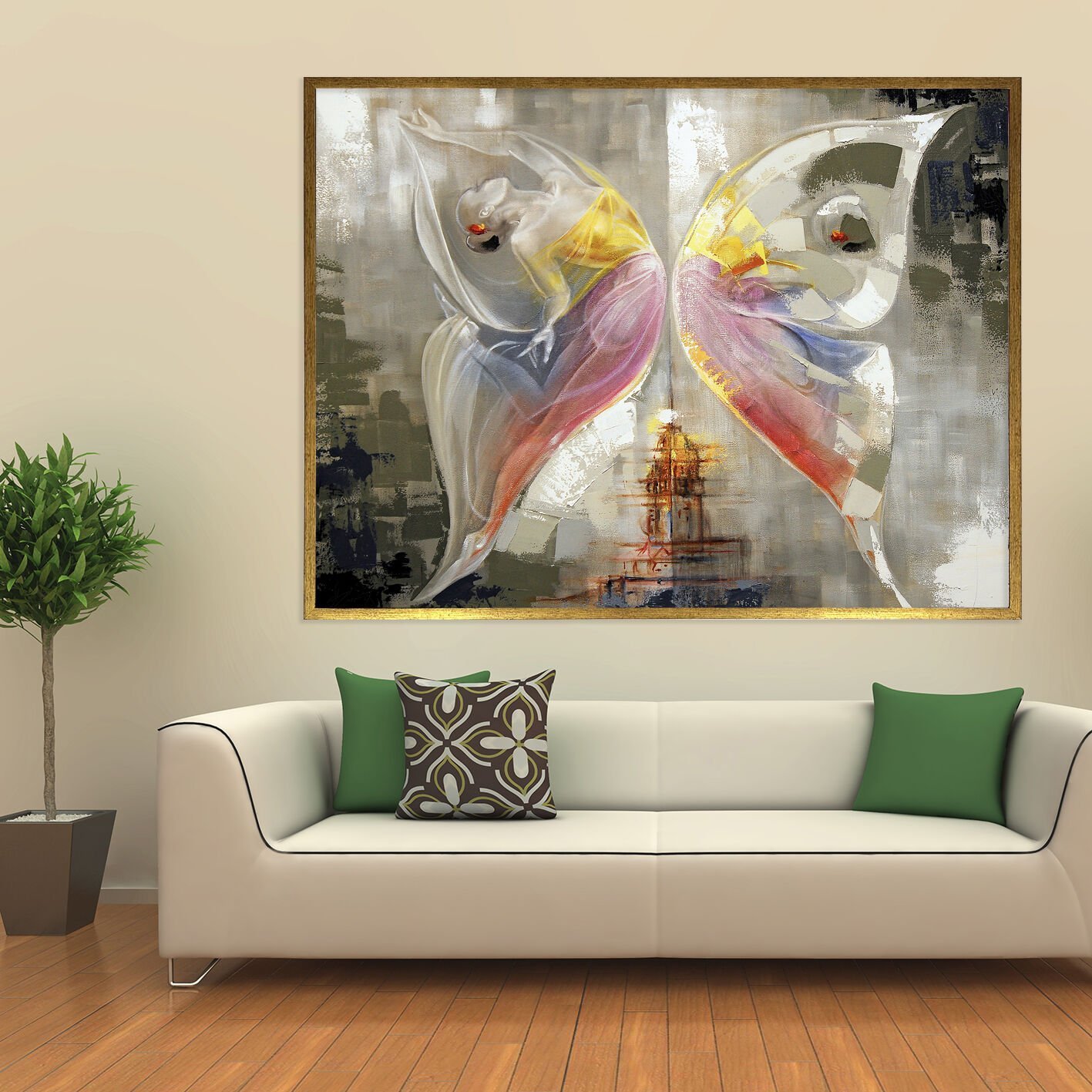 Kelebek Etkisi / Dokulu Yağlıboya Tablo