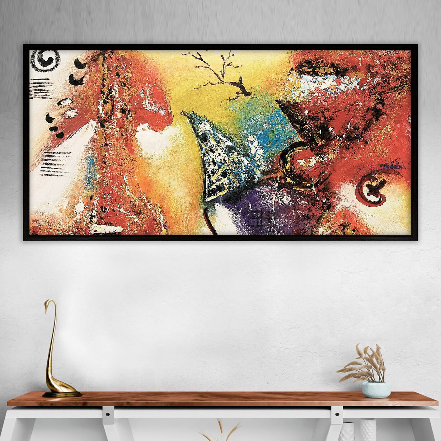 İçsel Yolculuk / Soyut Dokulu Yağlıboya Tablo