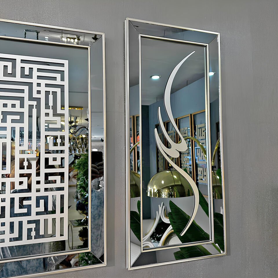 Kufi Ayetel Kursi Takım 40x90-80x155-40x90 - Gümüş