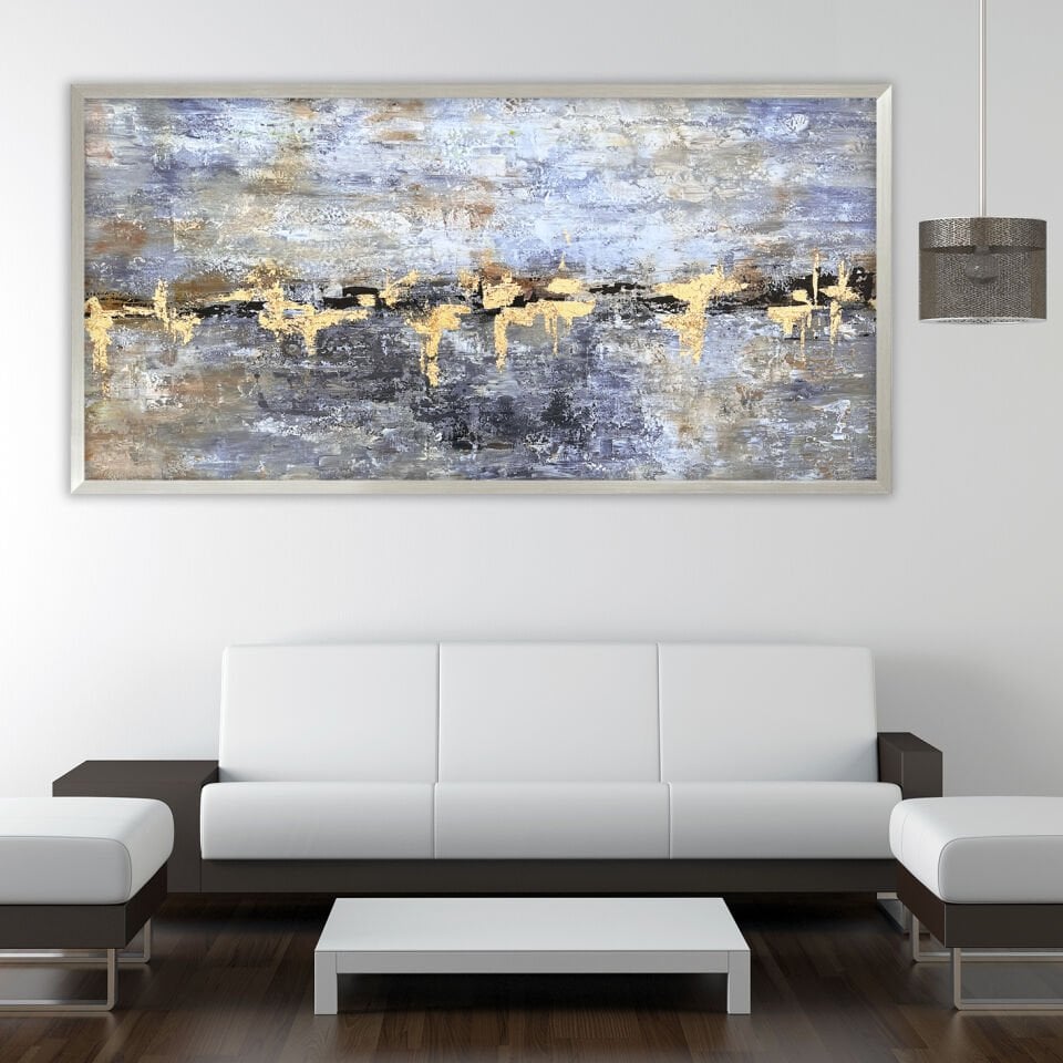 Zamanın İzi Soyut Dokulu Yağlıboya Tablo