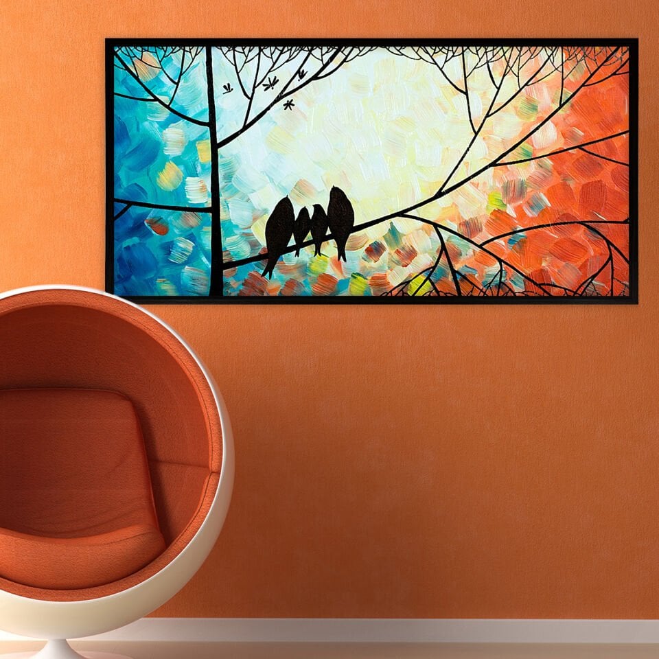 Renklerin Birliği / Dokulu Yağlıboya Tablo