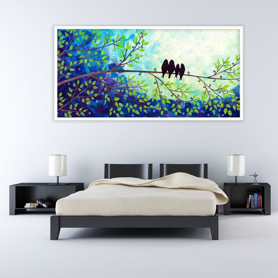 Dalda Birlik / Dokulu Yağlıboya Tablo