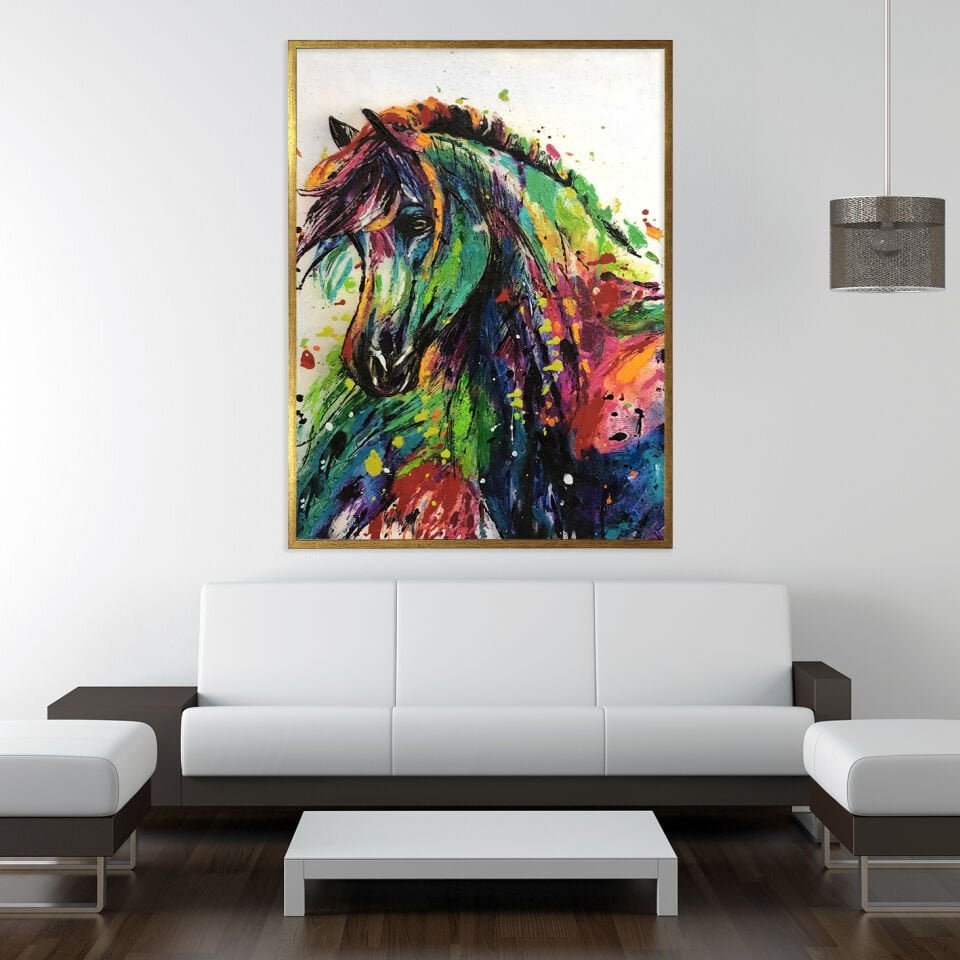 Özgür Ruh Dokulu Yağlıboya Tablo