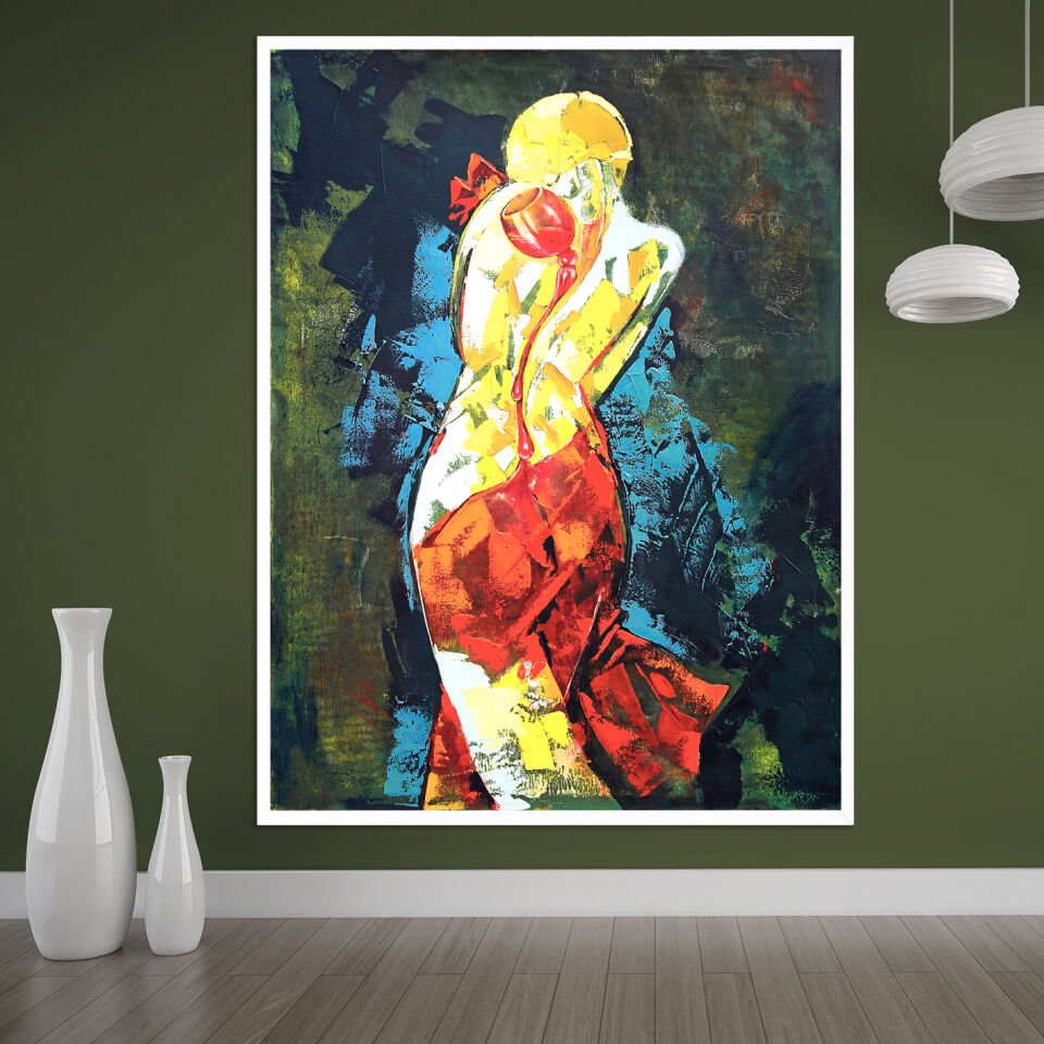 Sessiz Tutku Dokulu Yağlıboya Tablo