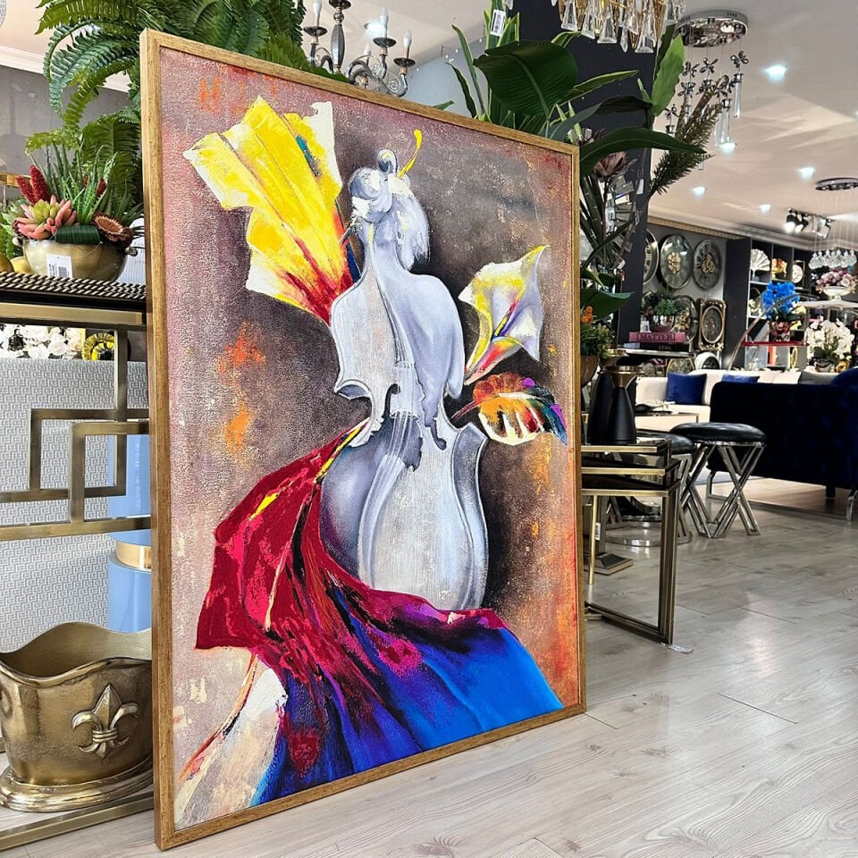 Kemanın Ruhu Dokulu Yağlıboya Tablo