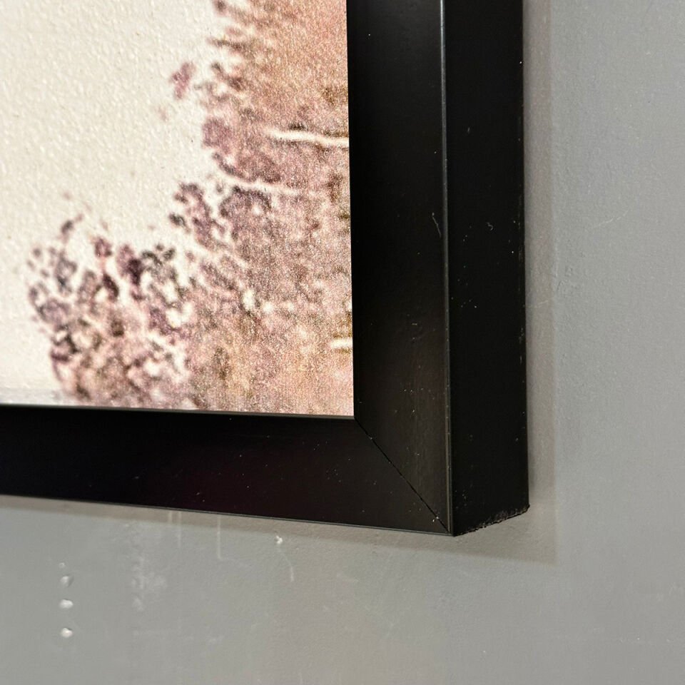 Altın Çizgide Denge Soyut Dokulu Yağlıboya Tablo