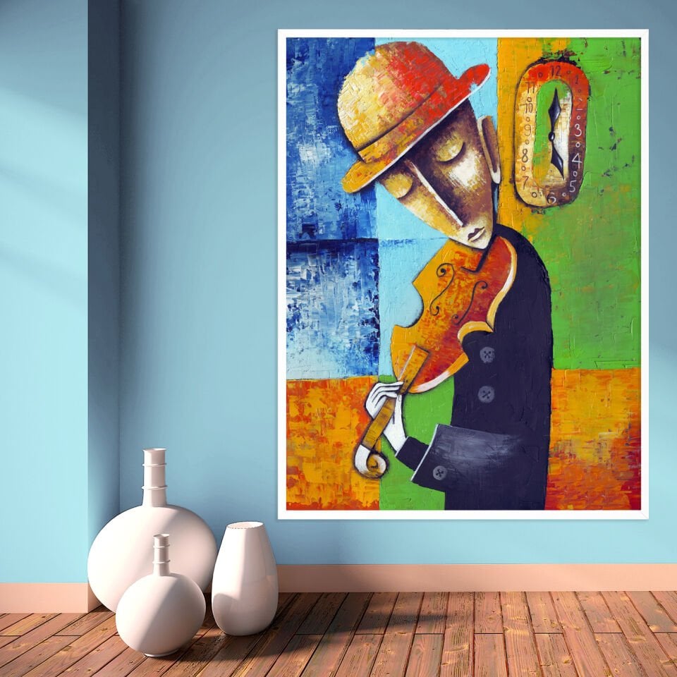 Zamanın Ezgisi / Dokulu Yağlıboya Tablo