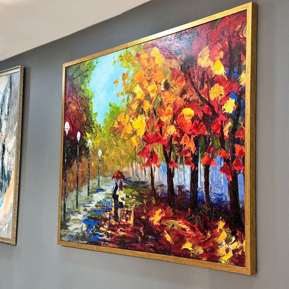 Sonbahar Rüyası / Dokulu Yağlıboya Tablo