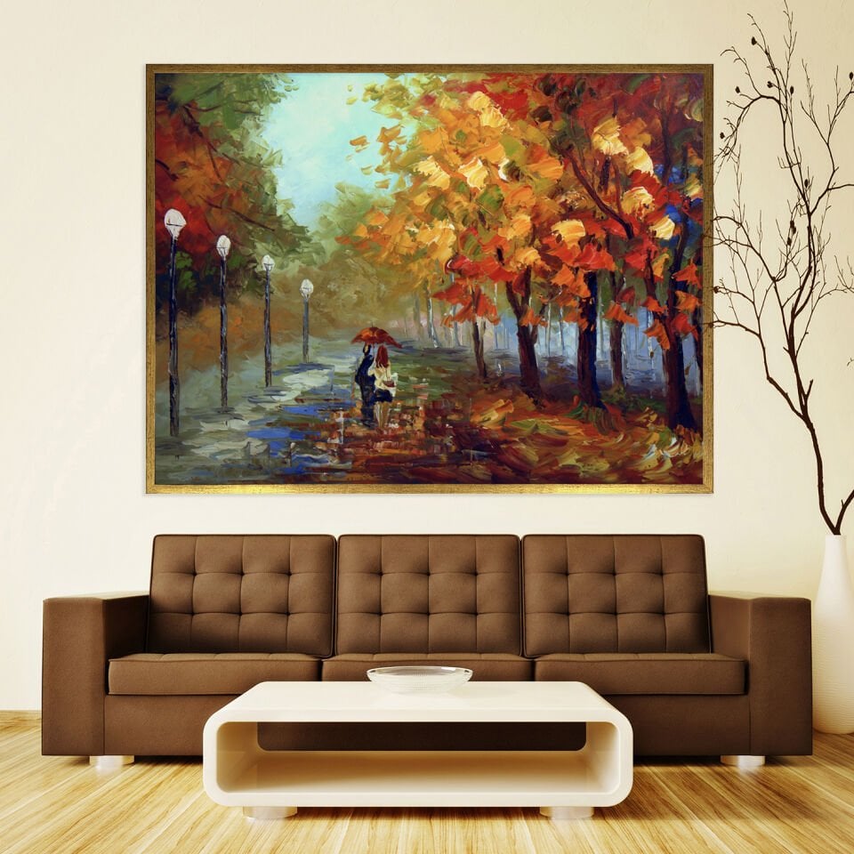 Sonbahar Rüyası / Dokulu Yağlıboya Tablo