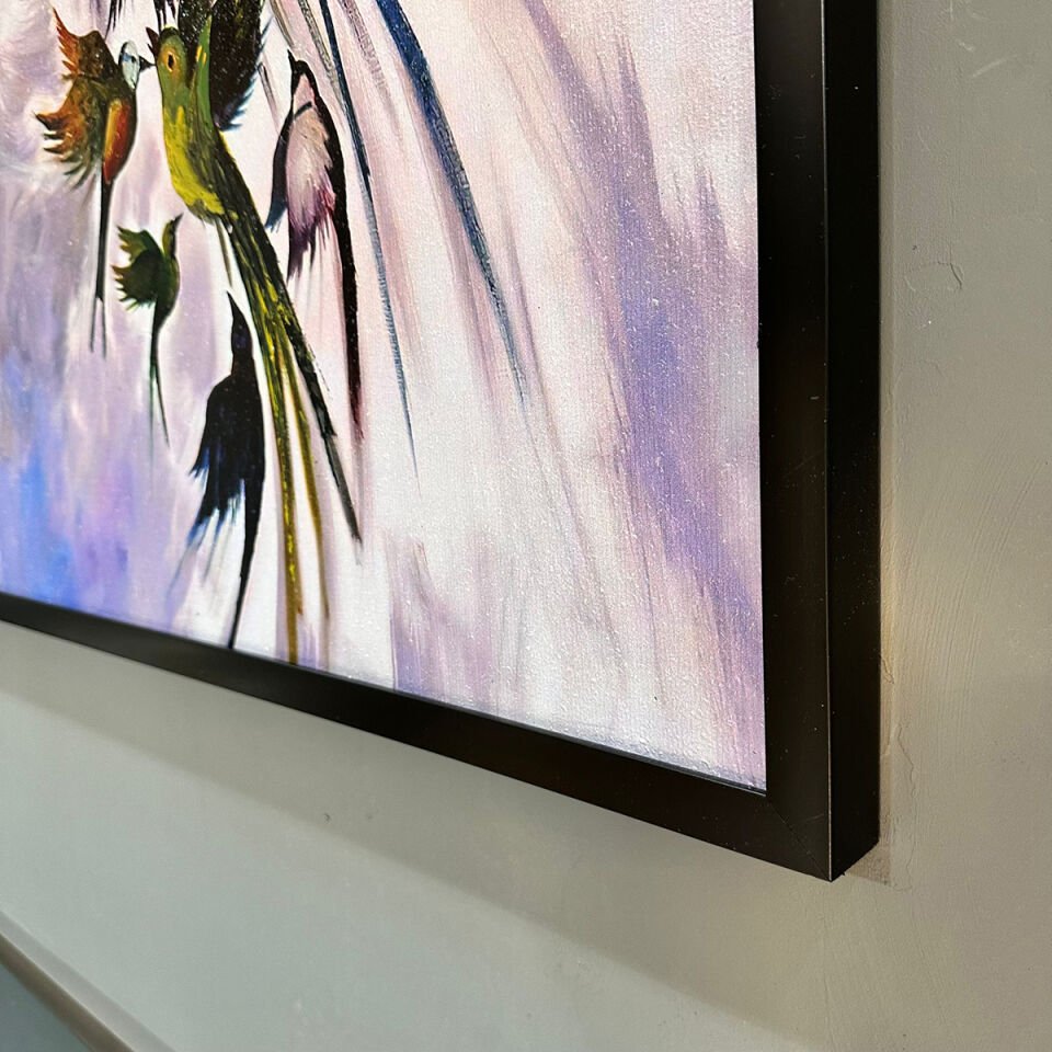 Kanatların Dansı Dokulu Yağlıboya Tablo