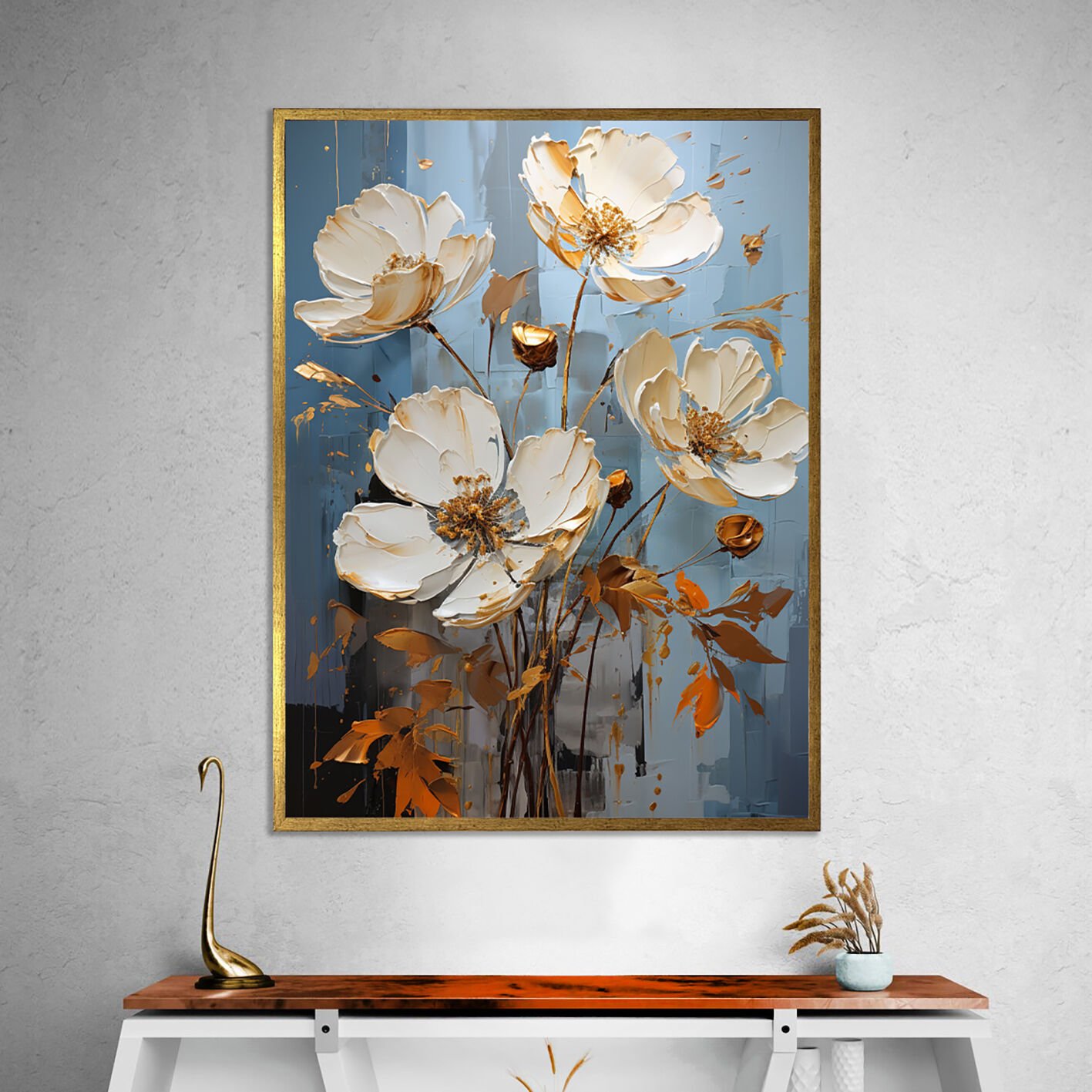 Sonbahar Esintisi Dokulu Yağlıboya Tablo