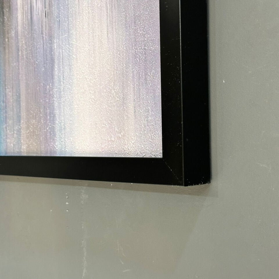 Şehrin Yansıması Soyut Dokulu Yağlıboya Tablo