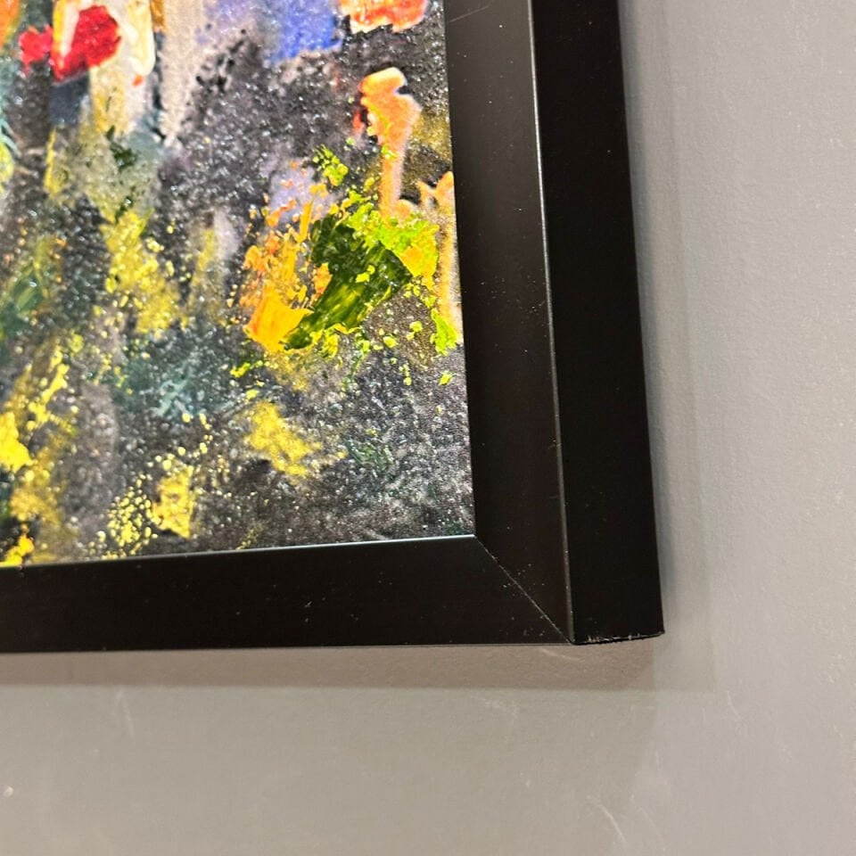 Doğayla İç İçe Manzara Dokulu Yağlıboya Tablo