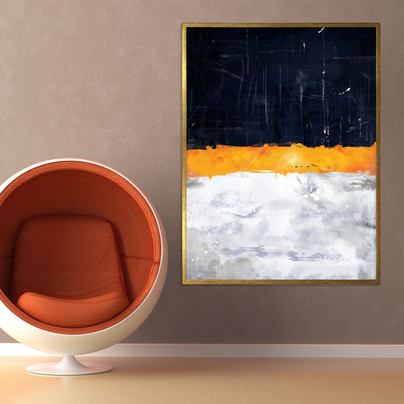 Işığın Sınırı1 Soyut Dokulu Yağlıboya Tablo