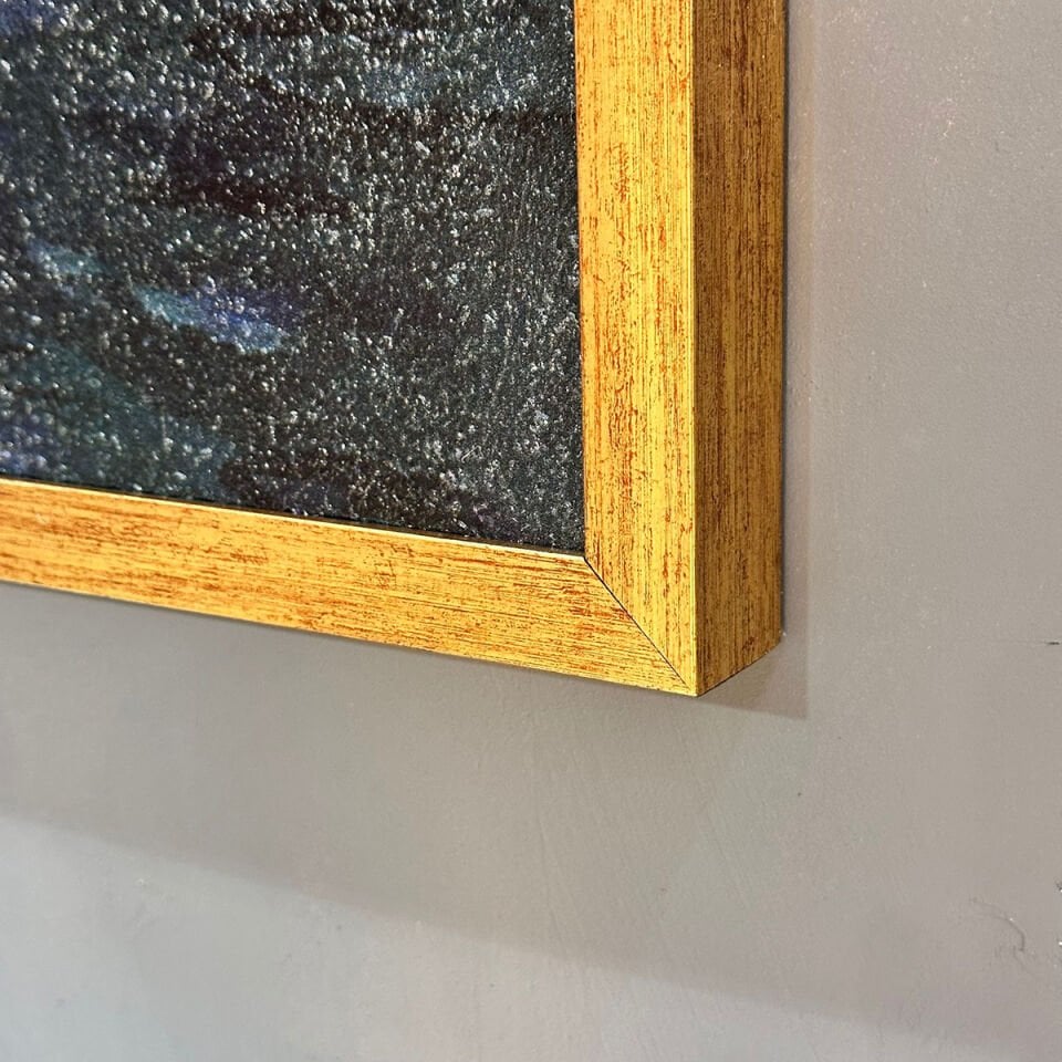 Doğayla İç İçe Manzara Dokulu Yağlıboya Tablo