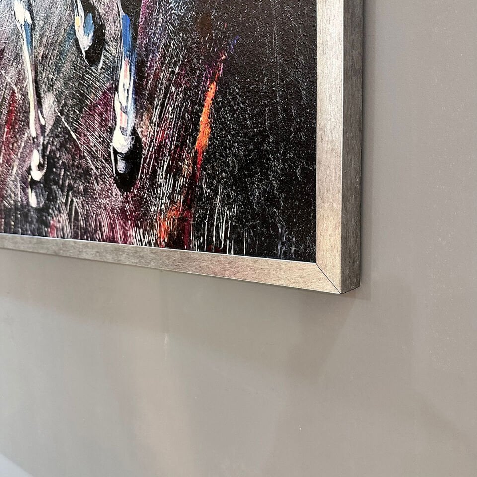 Rüzgârla Yarışanlar2 Dokulu Yağlıboya Tablo