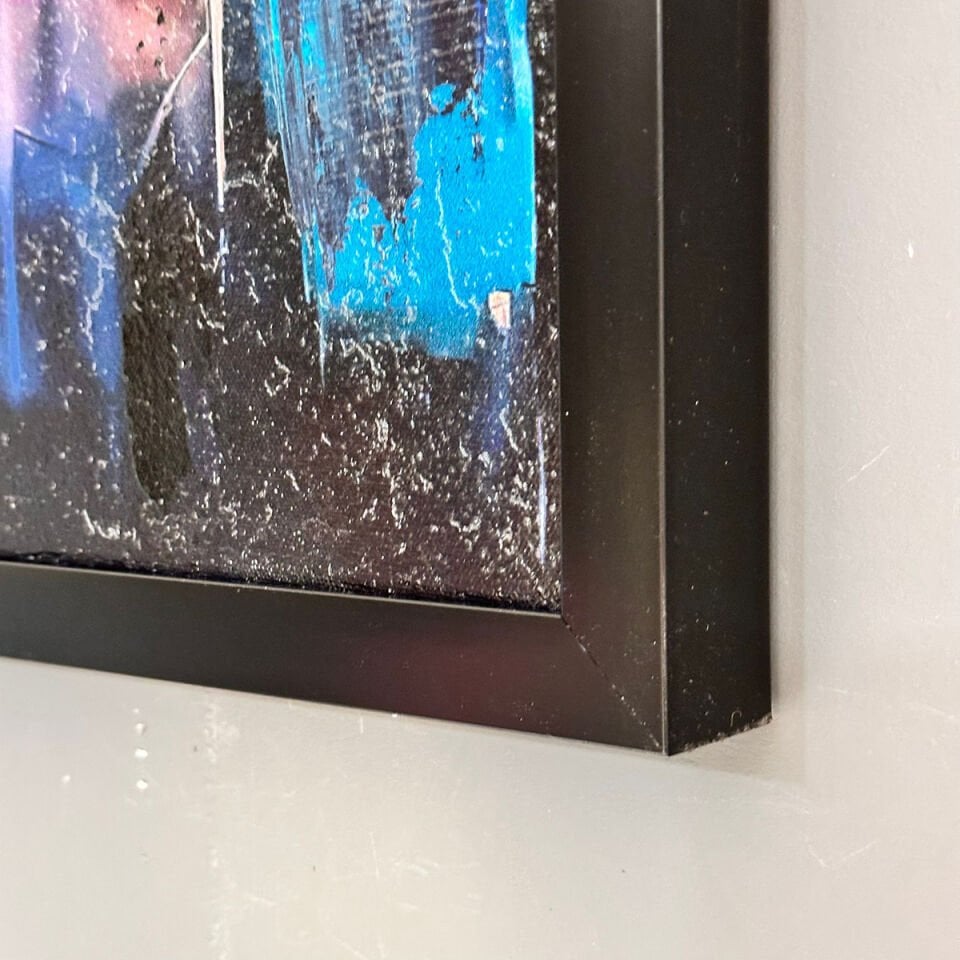 Renklerle Kent Dokulu Yağlıboya Tablo