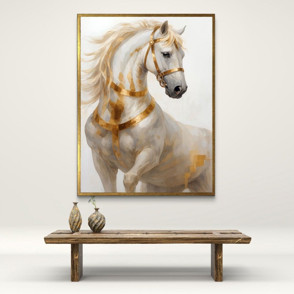 Asaletin Simgesi Dokulu Yağlıboya Tablo