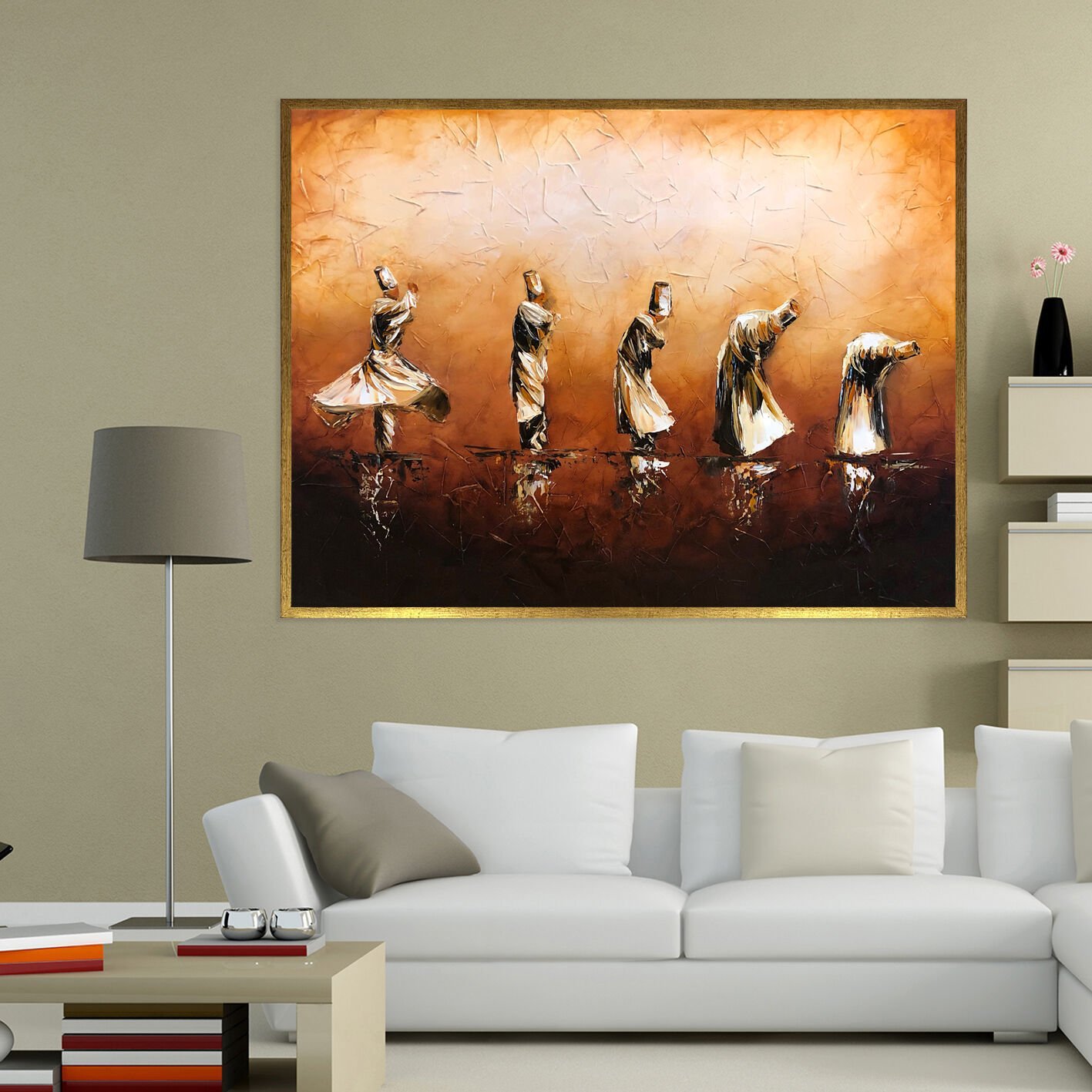 İçsel Yolculuk Dokulu Yağlıboya Tablo