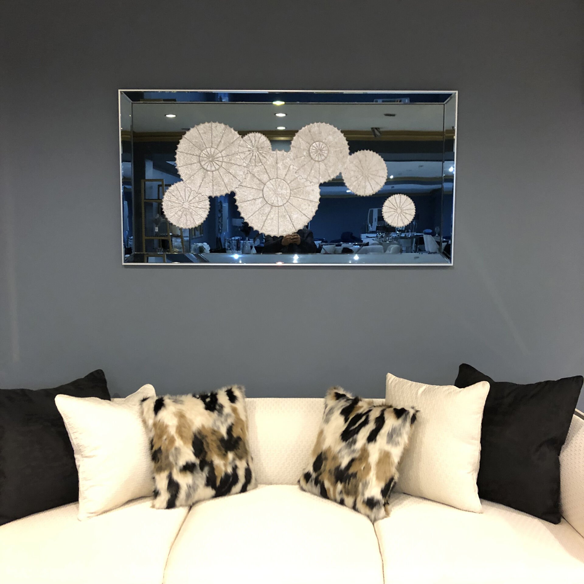 Almira Flowers Dekoratif Aynalı Tablo