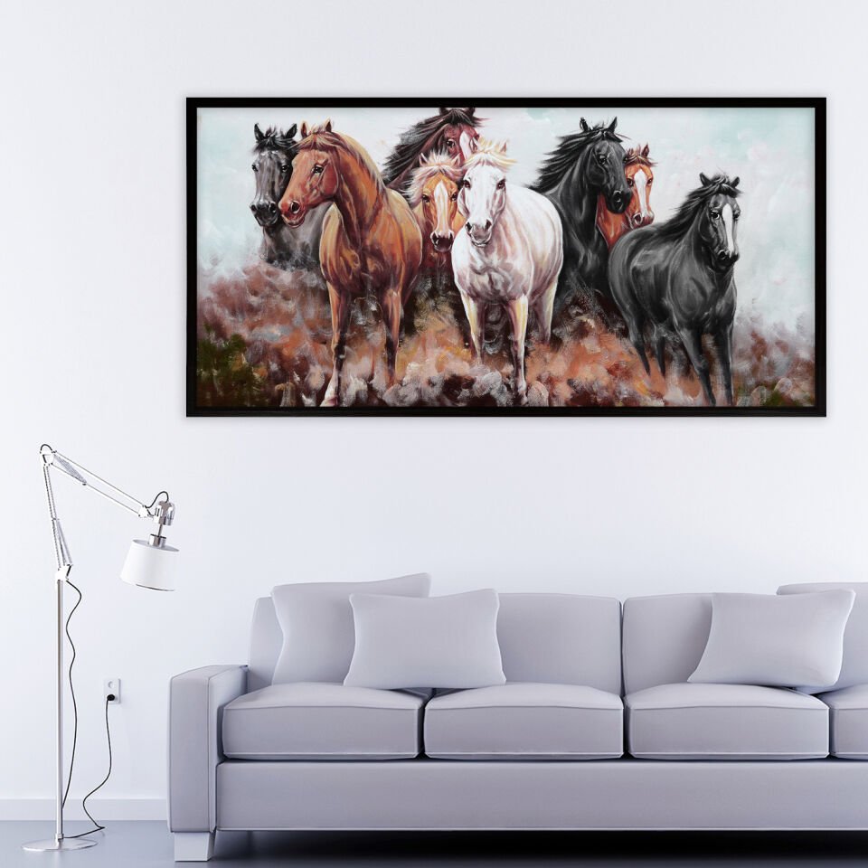 Özgür Ruhlar1 Dokulu Yağlıboya Tablo