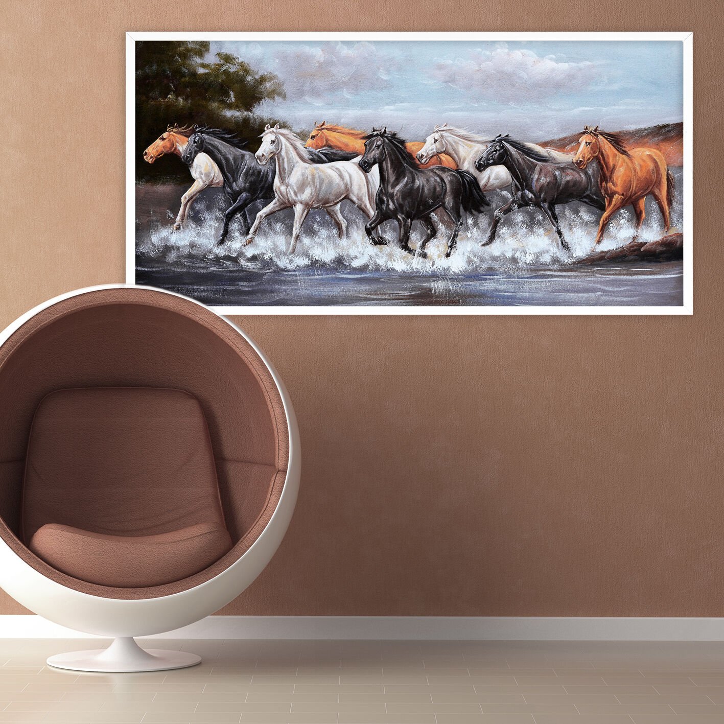 Özgür Ruhlar2 Dokulu Yağlıboya Tablo