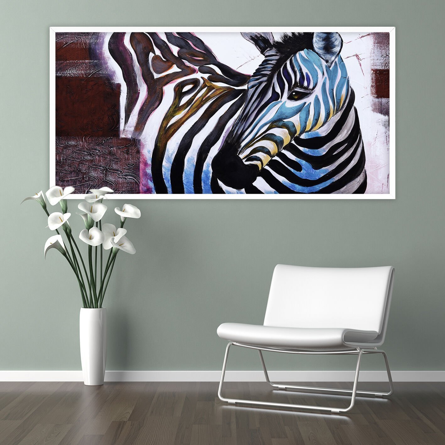 Vahşi Uyum Dokulu Yağlıboya Tablo