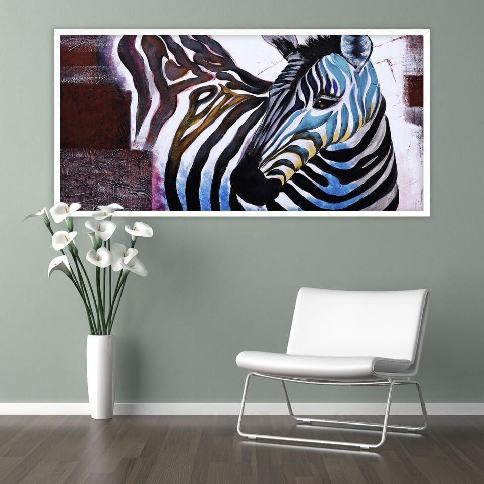 Vahşi Uyum Dokulu Yağlıboya Tablo