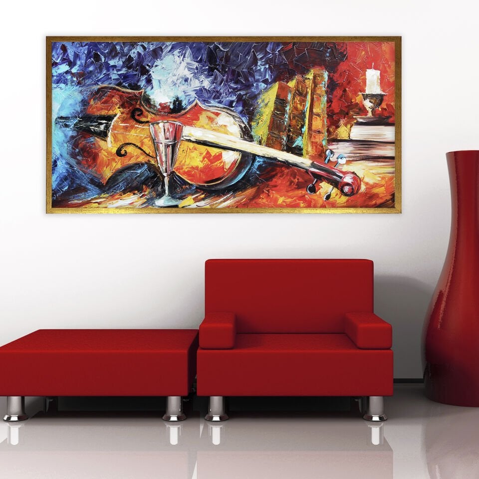 Sessiz Melodi Dokulu Yağlıboya Tablo