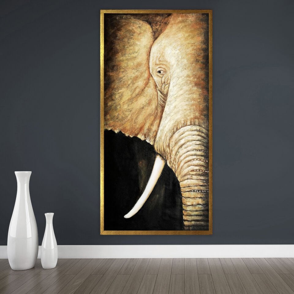 Sessiz Dev Dokulu Yağlıboya Tablo