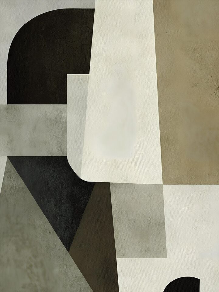 Geometrik Soyut Tablo Modern Minimalist Dekoratif Duvar Tablosu