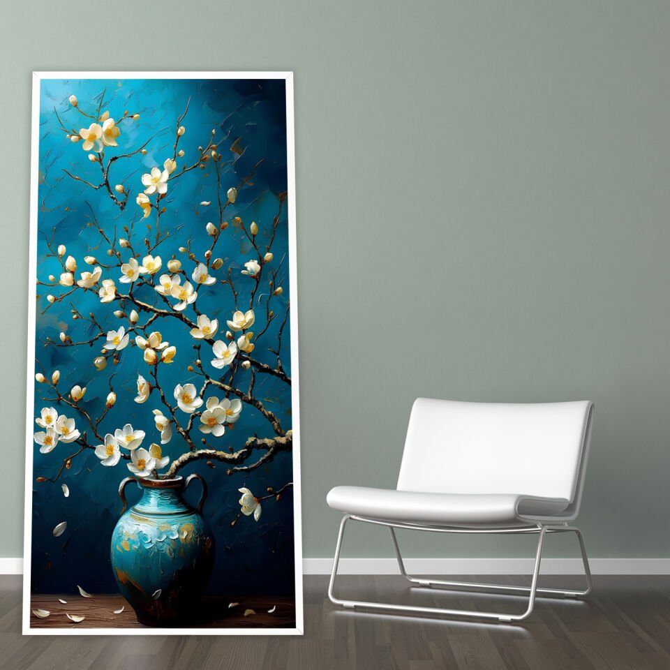 Zamansız Düzen Dokulu Yağlıboya Tablo